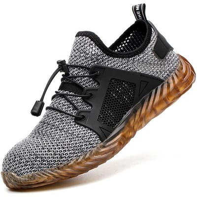 Werkschoenen Heren Stalen Neus Schoenen Dames Heren Veiligheidsschoenen Puncture-Proof Werksneakers Ademend Lichtgewicht Werkschoenen Heren 37