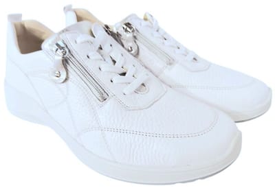 Waldläufer Dames Sneaker - 698004-300-659 Wit - Wijdte K - Maat 7½ (41)