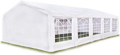 Partytent - Feesttent - Paviljoentent -5x10m / wit / 100% waterdicht / Inclusief zijwanden