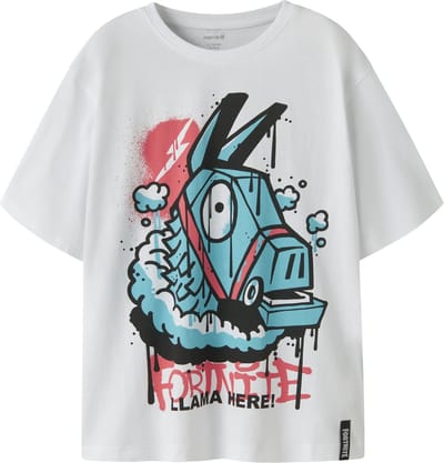 NAME IT - NKMJEF FORTNITE SS NREG TOP BOX VDE - Jongens - T-shirts