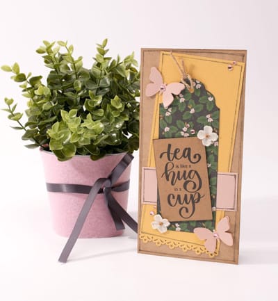 Marianne Design Stempel Quote - Tea is like a hug in a cup (EN) KJ1710 9.0x13.5cm