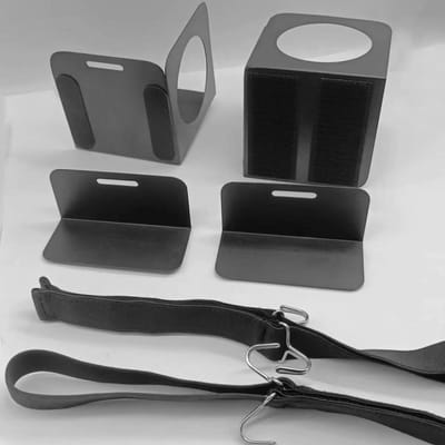 Famanu - Kofferbak-organizer, auto-organizer, opbergtas, geschikt voor sedan, combi, SUV (zwart, 6 stuks)