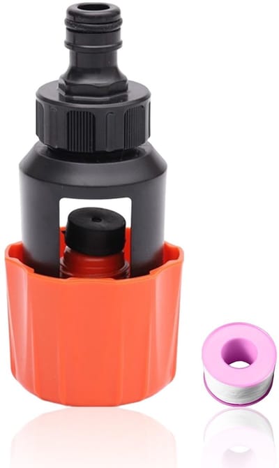 Dailygoods - Universele Kraanadapter met Waterdichte Tape - 1 Stuk - Geschikt voor Keuken en Binnengebruik