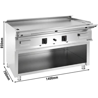GGM Gastro Gas Teppanyaki Bratplatte - 24 kW - inkl. Unterbau