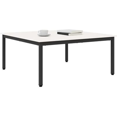 vidaXL - Salontafel - Wit - 100 - x - 100 - x - 45 - cm - Massief - grenenhout