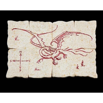 Weta Workshop Hobbit Magnet Dragon Map