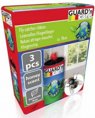Vliegen kleefstrips met honinggeur-3 x 3 stuks- guard'n care-vliegenvangers