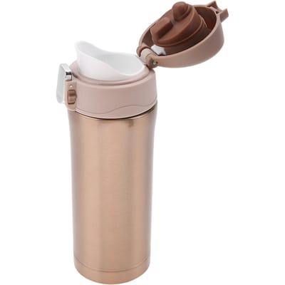 Roestvrijstalen Vacuüm Thermos Geïsoleerde Waterfles Reismok Koffie Theekop 350ml gold