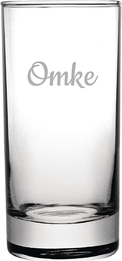 Gegraveerde longdrinkglas 28,5cl Omke