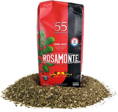 Rosamonte Yerba Mate Traditional Argentijnse Mate Thee 500 g - Natuurlijk Koffie Alternatief met Cafeïne | Gebalanceerde Smaak | Hersluitbare Verpakking | Product uit Argentinië met Kajal Sticker