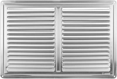 Ventilatierooster Roestvrij Staal 300 x 200 mm voor Afvoer en Toevoer van Lucht
