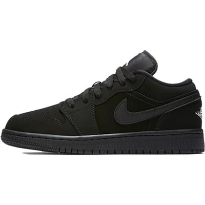 Jordan 1 Retro Low GS Triple Black 553560-019 36.5