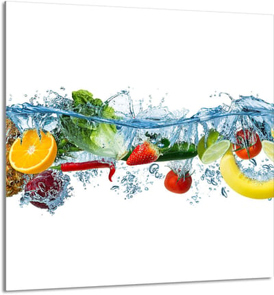 TMK ArtDeko - Keuken Glasplaat - 60x65 cm - Owoce