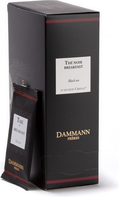 Dammann Frères - Breakfast tea 24 verpakte theezakjes - Zwarte thee - Ontbijtthee - Assam, Ceylon en Darjeeling