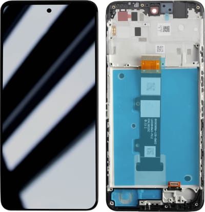 Motorola, Scherm + Kader Geschikt voor Motorola Moto G22 Volledig scherm blok, Lichtgrijs