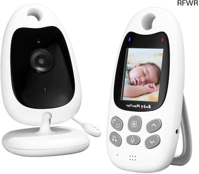 RFWR® Babyfoon met Camera en Audio, Draadloos met Nachtzicht, Temperatuurmonitoring en Vox-functie