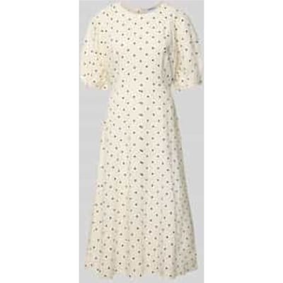 Midijurk van viscoses mix in allover-look