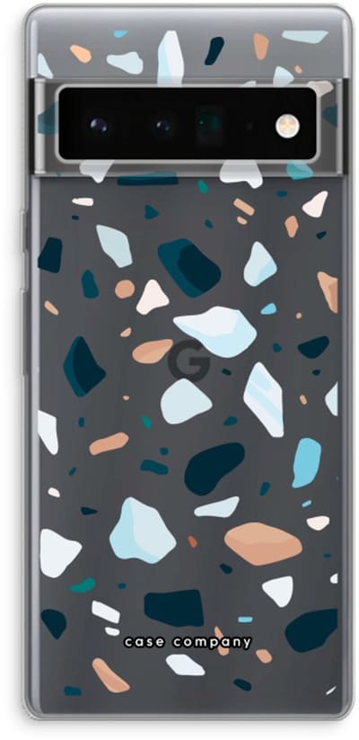 Case Company® - Hoesje geschikt voor Google Pixel 6 Pro hoesje - Terrazzo N°13 - Soft Cover Telefoonhoesje - Bescherming aan alle Kanten en Schermrand