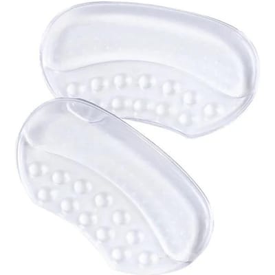 1 Paar Onzichtbare Niet-Klevende Hielpleisters, Halfzool voor Anti-Slijtage en Anti-Uitglijden Voeten, Comfortabele en Niet-Beschadigende Schoenen voor Zowel Mannen als Vrouwen white