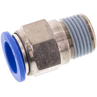 16mm x R1/2'' Messing/PA 66 Insteekfitting Buitendraad NBR