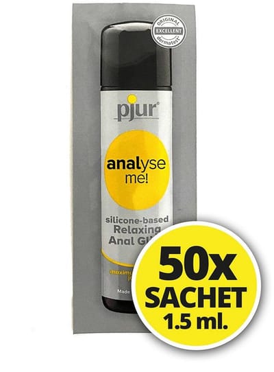 Pjur - Analyse me Relaxing Anaal Glijmiddel op Siliconen basis 50 x 1,5 ml