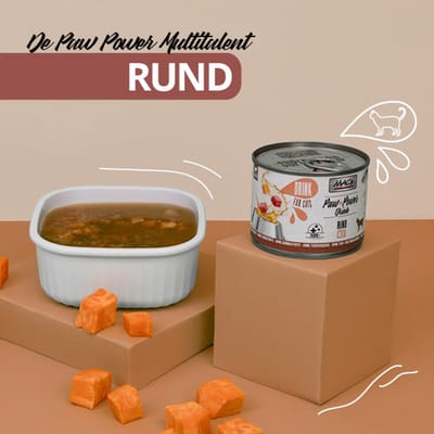 Mac's kattenvoer natvoer – power drink beef - met taurine, vitaminen en mineralen – voor het maken van kattenijs, gezonde kattensnack - katten soep of topping 6x 200gr