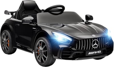 AIYAPLAY Elektrische kinderauto Kunststof, Metaal 108L x 67B x 46H cm Zwart
