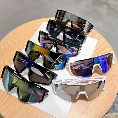 1/8 stuks Lichtgewicht groot frame sportbril uniseks beschermende bril voor sportliefhebbers