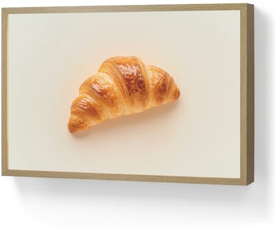 Wandlamp 60x40 cm - Oplaadbaar - Croissant - Brood - Beige - Wandlampen binnen woonkamer - Slaapkamer lamp - Decoratieve nachtlamp - Vloerlamp draadloos