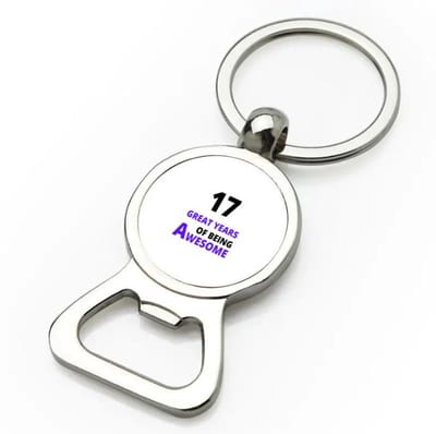 Akyol - 17 great years of being awesome flesopener - Hoera 17 jaar - iemand die 17 jaar is geworden - verjaardagscadeau - verjaardag - cadeau - kado - geschenk - gift - goeie jaren - 9 bij 3 cm