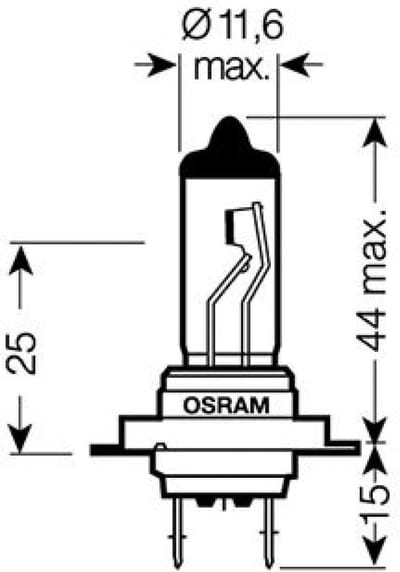 Ampoule Osram pour Moto BMW 1600 K Gt 2011 à 2019 AV Neuf