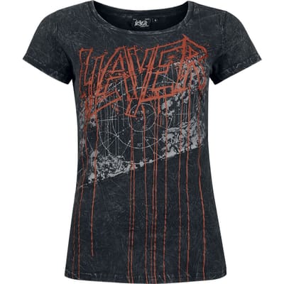 Slayer T-shirt - EMP Signature Collection - S tot XXL - voor Vrouwen - donkergrijs