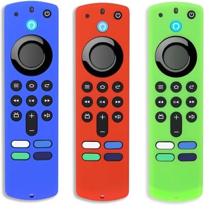 Afstandsbediening Hoesjes - Beschermhoezen Set - Afstandsbediening Vinden - Glow in Dark - 3 Stuks - Groen Blauw Rood