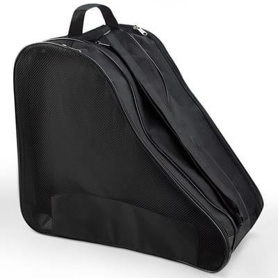 Dailygoods - Tas Volwassenen Rolschaatsentas Zwart IJsschaats Hockey Tas Skischoenentas met verstelbare draagriem Schaatsentas voor ijshockeyschaatsen voor heren dames