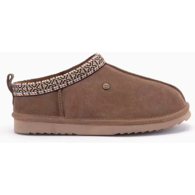 Warmbat Kynuna Suede Tape Dames Sloffen - Mud