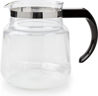 Nedis Glazen Koffiekan - Geschikt voor: Moccamaster K / KB/ 1 0PL / Excellent 10S - 1.2 l - Zwart