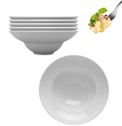 LUBIANA Kaszub Diepe Porseleinen Borden 26 cm - Set van 6