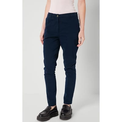 American Vintage Carotte Pants Navy Size: XS | Straight Pants Outlet | Dames | Blauw