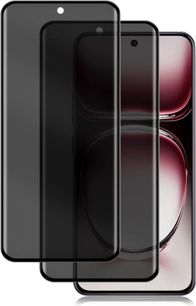 Privacy Screen Protector Set voor Oppo Reno12 Pro 5G - 9H Tempered Glass, Krasbestendig en Anti-Spionage Film voor Optimale Bescherming