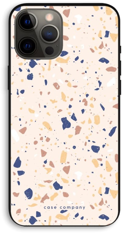 Case Company® - Hoesje geschikt voor iPhone 12 Pro Max hoesje - Terrazzo N°23 - Biologisch Afbreekbaar Telefoonhoesje - Bescherming alle Kanten en Schermrand