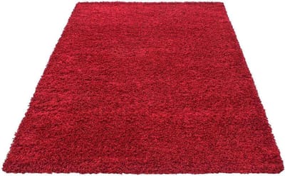 Hoogpolig vloerkleed Life - rood - 80x150 cm