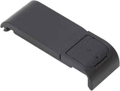 Vervangende Zijdeksel voor Actiecamera met Rubber Pad, Verwijderbare Batterijdeksel met Type C Poort, Geschikt voor HERO 10 en 9 Black