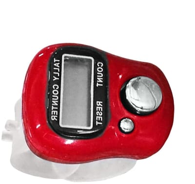 Elektronische clicker teller - Vingerring teller - Activiteiten bijhouden - Verstelbare riem - 413 inch - Zwart