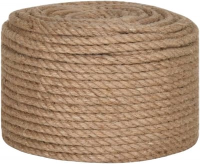 Duurzaam Jute Touw 10 mm - 100 Meter - 100% Natuurlijk Huis & Tuin Touw
