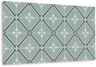 Tulup PVC Wandpaneel - Koninklijke Onderscheiding Vinyl Wandpaneel - 100 cm x 50 cm - Grijs Wandpaneel Zelfklevend - 1 stuk - Vinyl Wandbekleding - Mozaïek Wandbekleding - Wandpaneel PVC - Plaktegels Keuken en Badkamer