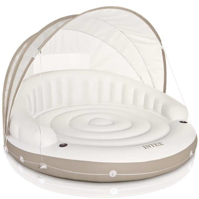 INTEX Loungebed met luifel drijvend eiland 199x150 cm 58292 EU