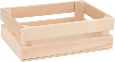 Famanu – Houten kistje 17 x 23 x 8 cm – opbergmand en serveerbak (hout)