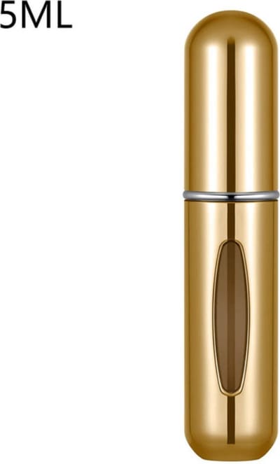 *** Mini-Parfumflesje-5ML-Hervulbaar-Navulbaar-Goud-Verstuiver-Handtas-Festival - van Heble® ***