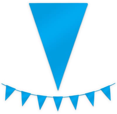 BTH - Slingers - Licht Blauw - Slingers Verjaardag - Vlaggenlijn - Verjaardag Versiering - Verjaardag - Vlaggetjes - 1 St