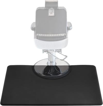 Salon Vloermat - Barber Mat Stoelmat - Comfortabel Staan - Antislip en Waterdicht - 90 x 150 cm - Zwart
